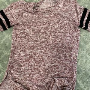 Maroon top